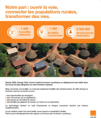 Orange Côte d’Ivoire accélère la connexion des zones rurales